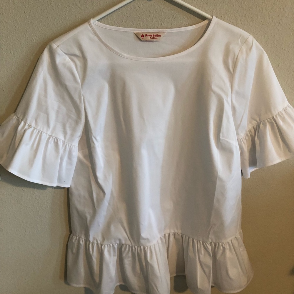 Brooks Brothers Ruffle Peplum